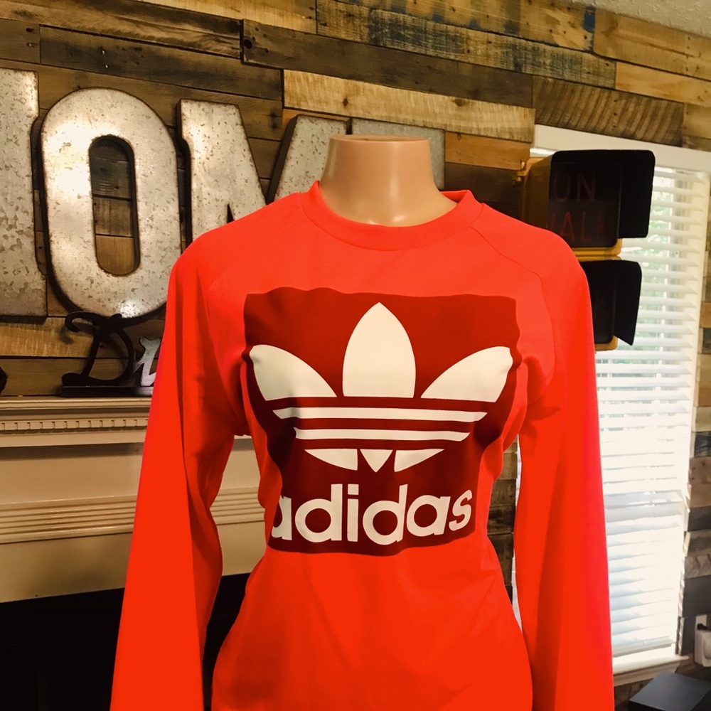 Women’s Trefoil Sweatshirt-flash red(neon pink)